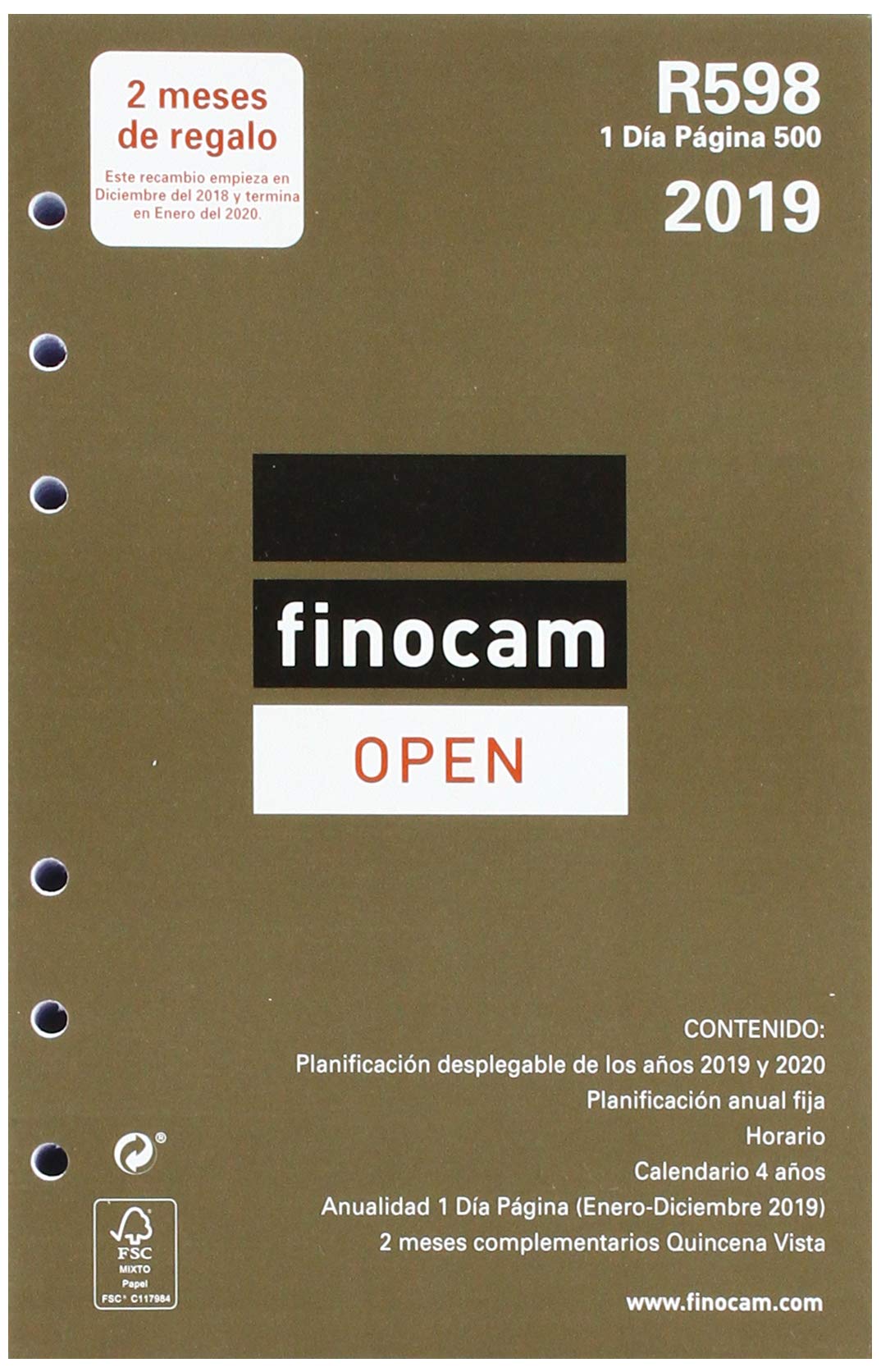 Finocam 711670019 – Year Refill 2019