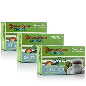 Jamaican Choice Peppermint Tea, Kosher | 24 Tea Bags (3-Pack)