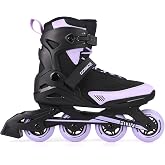 COSMOID Move - Adult Inline Skate Women Men | Professional Roller Skates Blades Adult Male Female, Indoor Outdoor and Fitness Black,Black&amp;Purple,White&amp;Purple,Size 5-12