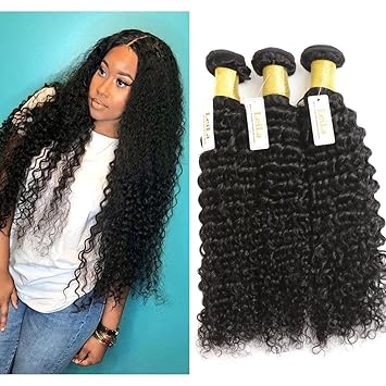 Leila 20 22 24 Deep Wave Bundles Brazilian Curly Hair Deep Wave 3