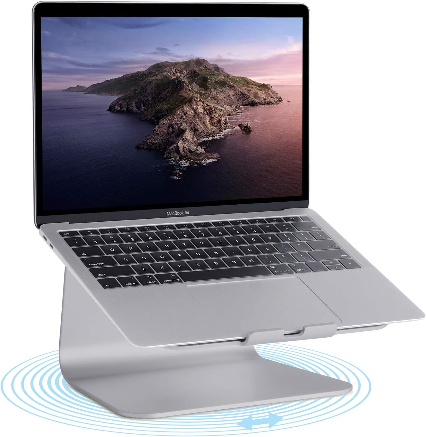 Rain Design mStand360 Laptop Stand with Swivel Base, Space Gray, Space Grey - Image 3