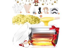 Vuteehy Nose Wax Kit Men, Nose Ear Hair Removal Kit for Men Women, 40 Sticks, 100g Wax, USB Fast Heat, Smart Constant Temp, Painless Hair Removal Waxing Kit for Nose Ears Eyebrow Lip Facial, Yellow