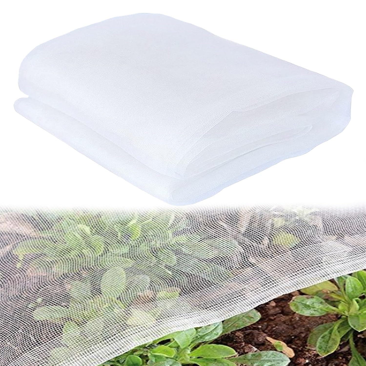 Ricofot Hail Net, 3 x 10 m Anti Bird Netting, Can Be Cut Anti-Hail Netting for Vegetable Garden, DIY Anti-Insect Netting Suitable for Protecting Gardens Orchards Greenhouses Farming