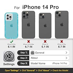 Follaroma for iPhone 14 Pro Case, Heavy Duty