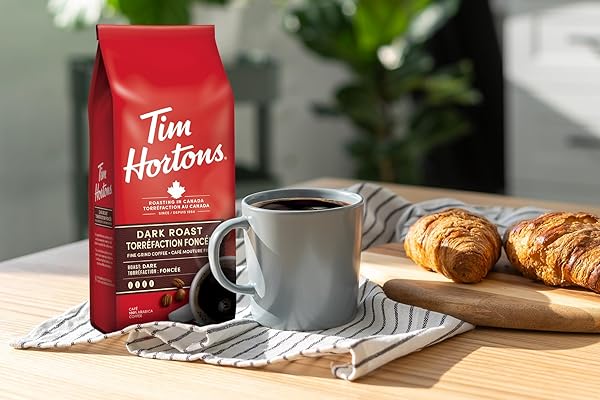 TIM HORTON’S DARK ROAST COFFEE, 300G/10.6 OZ {IMPORTED FROM CANADA