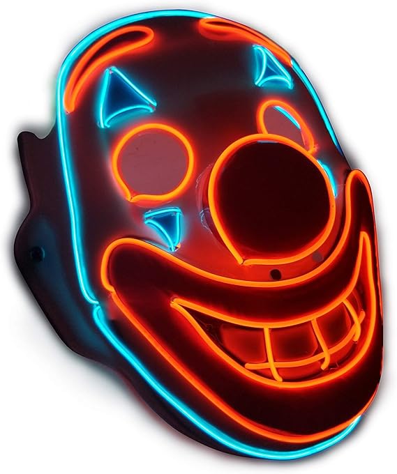 Joker Mask Light Up Clown Costume Adult Joaquin Phoenix