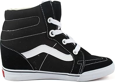 black wedge vans