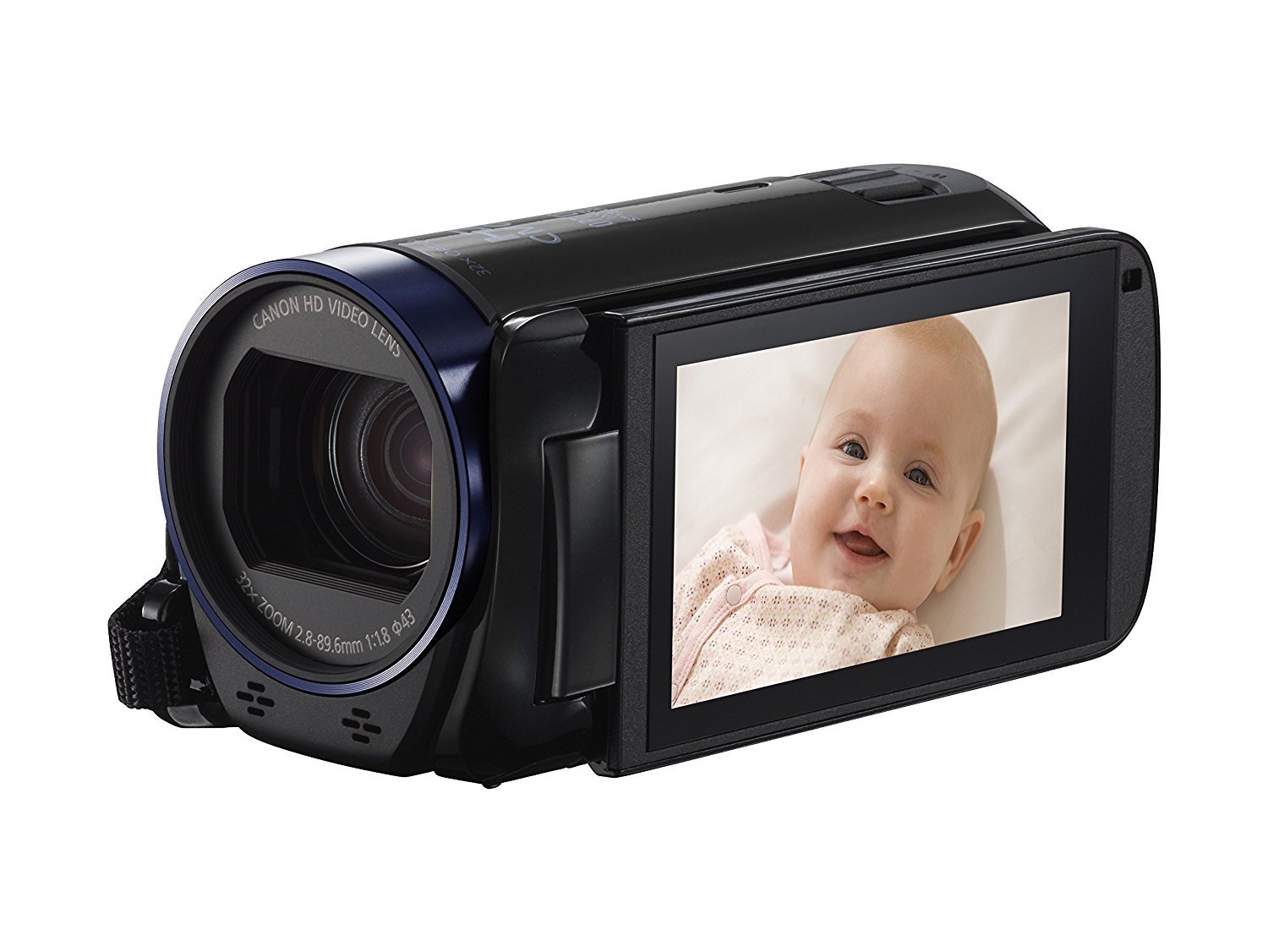 Canon VIXIA HF R600 Full HD Camcorder with 3 inch Touchscreen and 57x Advanced Zoom - Black (Renewed)