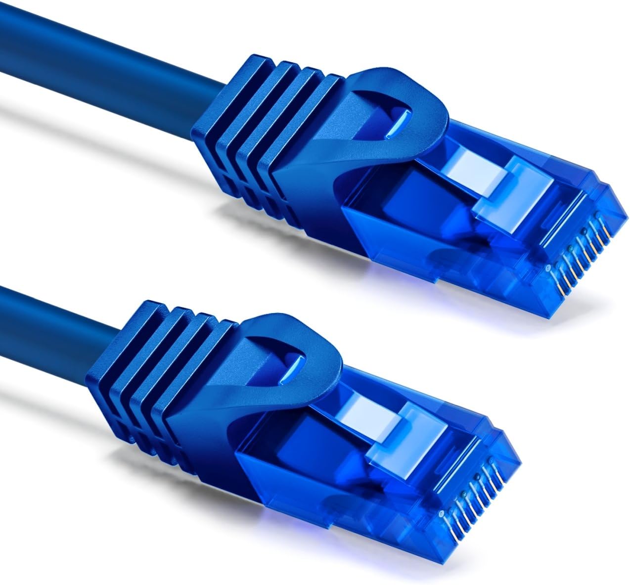 deleyCON 30m (98.42 ft.) CAT.6 Ethernet Gigabit LAN Network Cable RJ45 CAT6 Patch Cable Compatible to CAT.5 CAT.5e CAT.6a Cat.7 - Blue - Image 3