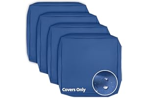 mudilun Patio Cushion Covers Double Waterproof Outdoor Chair Cushion Cover Anti-Slip with Zipper Outdoor Seat Cushion Slipcover Replacement for Outdoor Patio Furniture Garden Sofas Porch Swing