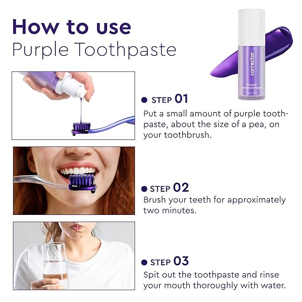 PURPLE WHITENING TOOTHPASTE FOR ADULTS – TEETH WHITENING, 30ML