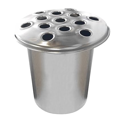 Silver Aluminium Grave Vase Insert 3 Sizes Available 10cm Home