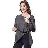 Deyeek Post Shoulder Surgery Shirts for Women Full Tear Away 2 Side Snaps After Rotator Cuff Chemo Port Adaptive Clothing