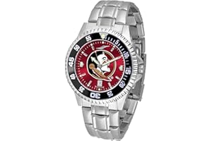 SunTime Men's Competitor 40mm Quartz Watch, 20mm Stainless Steel Strap, Team Color Dial and Bezel