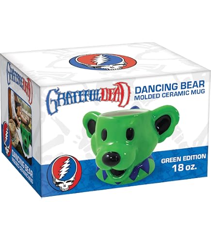 Amazon.com: ICUP Grateful Dead Dancing Bear Head 18 oz Pink Molded