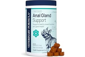 Veterinary Formula Anal Gland Support for Dogs – Vet-Formulated No Scoot Chews with Pumpkin, Ginger, Agave Inulin & Probiotics – Supports Scooting, Stool Quality & Digestive Health, 60 Soft Chews