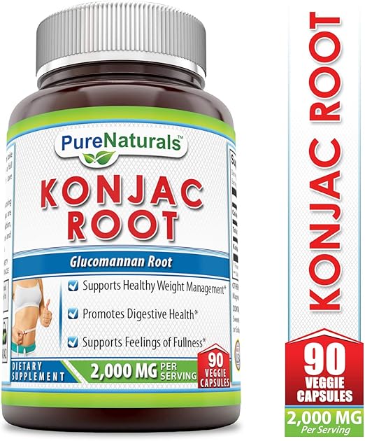 Pure Naturals Konjac Root 2000 Mgper Serving, Veggie