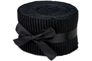 ZMAAGG Jelly Roll Fabric, Fabric Squares Patchwork Sewing Roll Soft Cotton Fabrics for Quilting Crafting Fabrics Strips Bundle for DIY Craft Decoration, Cushions, Tablecloths Making