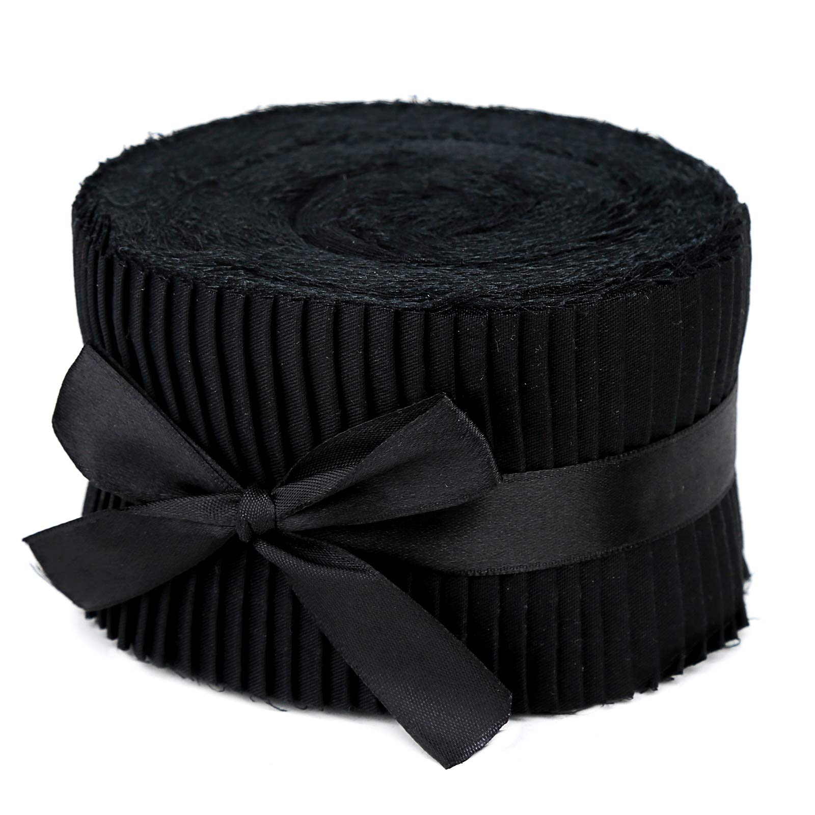 Jelly Roll Fabric, Fabric Squares Patchwork Sewing Roll Soft Cotton Fabrics for Quilting Crafting Fabrics Strips Bundle for DIY Craft Decoration, Cushions, Tablecloths Making