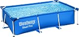Bestway Steel Pro Metal Frame Swimming Pool Family Above Ground Outdoor Garden view 1