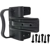 Advantage Industries Nylon Gate Stopper w/Best Grip Handle | for Vinyl/PVC Fences | Rubber Padding | Made of Strong Polymer | Left &amp; Right Reversible | Black
