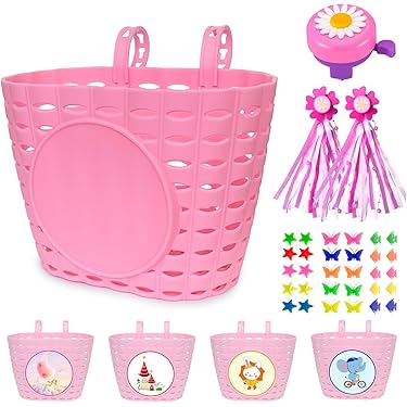 Accesorios Bicicleta AVASTA Cesta Bicicleta Niños, Cesta Mimbre