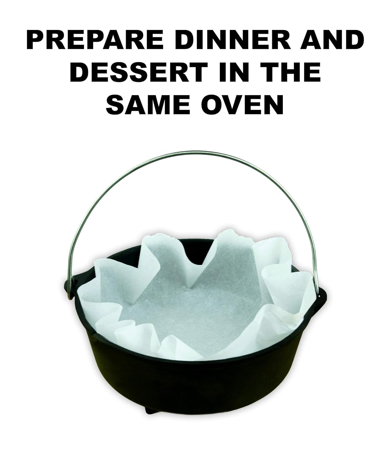 20” Disposable Paper Liners CAMP LINER Parchment Dutch Oven Liners 20