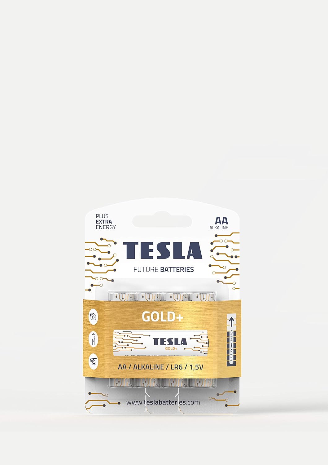 TESLA BATTERIES GOLD+ AA Maximum Power Alkaline Batteries, 10+ Year Shelf Life, A Long-lasting Battery Life, Leak-free, LR06 - Image 3