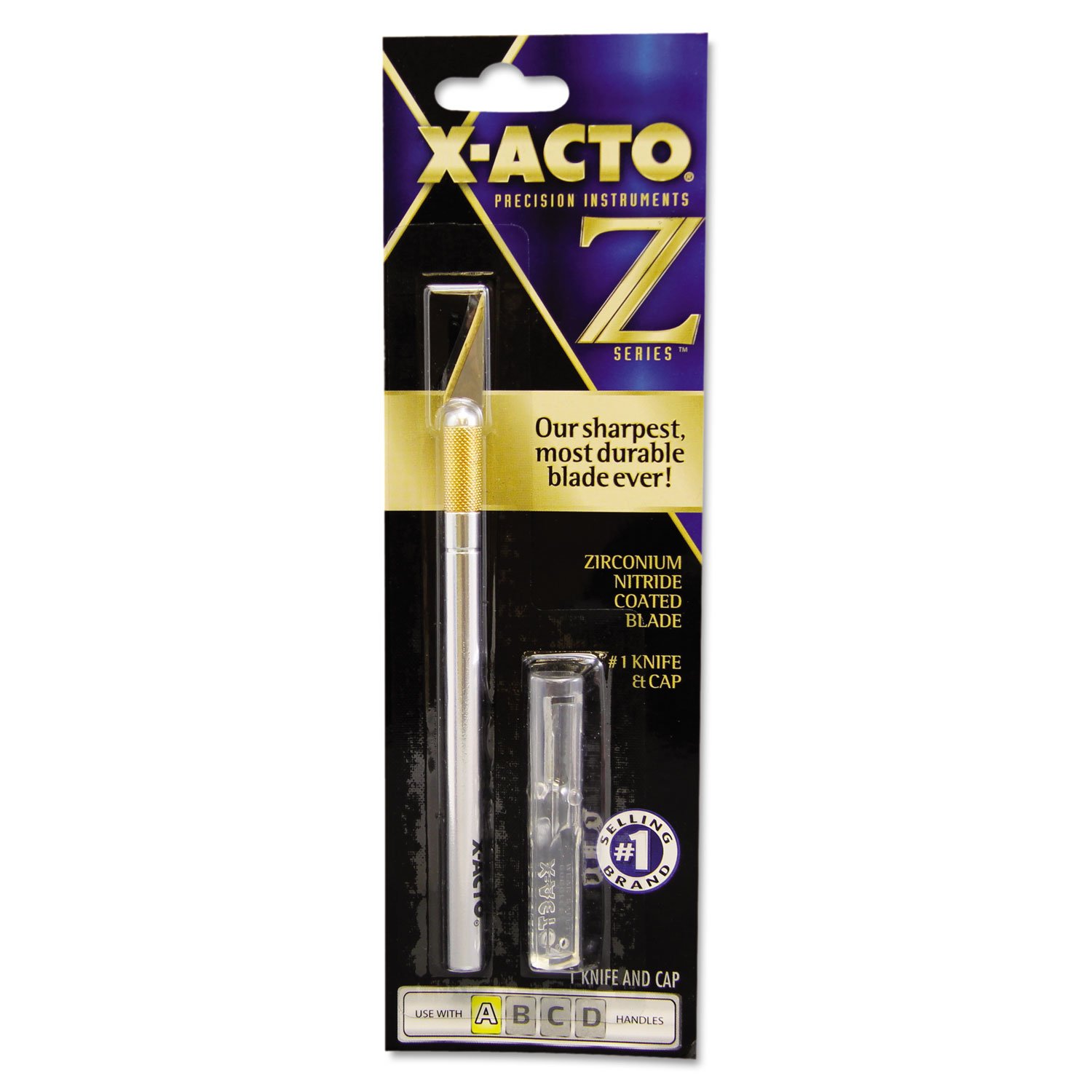 Photo 1 of X-Acto Precision Utility Knife Metal Silver 9.0 inches Aluminum Handle Z-Series #1 Includes Safety Cap