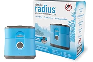 Thermacell Patio Shield Mosquito Repellent E-Series Rechargeable Repeller; 10’ Mosquito Protection Zone; Includes 12-Hour Repellent Refill; No Spray, Flame or Scent; Bug Spray Alternative