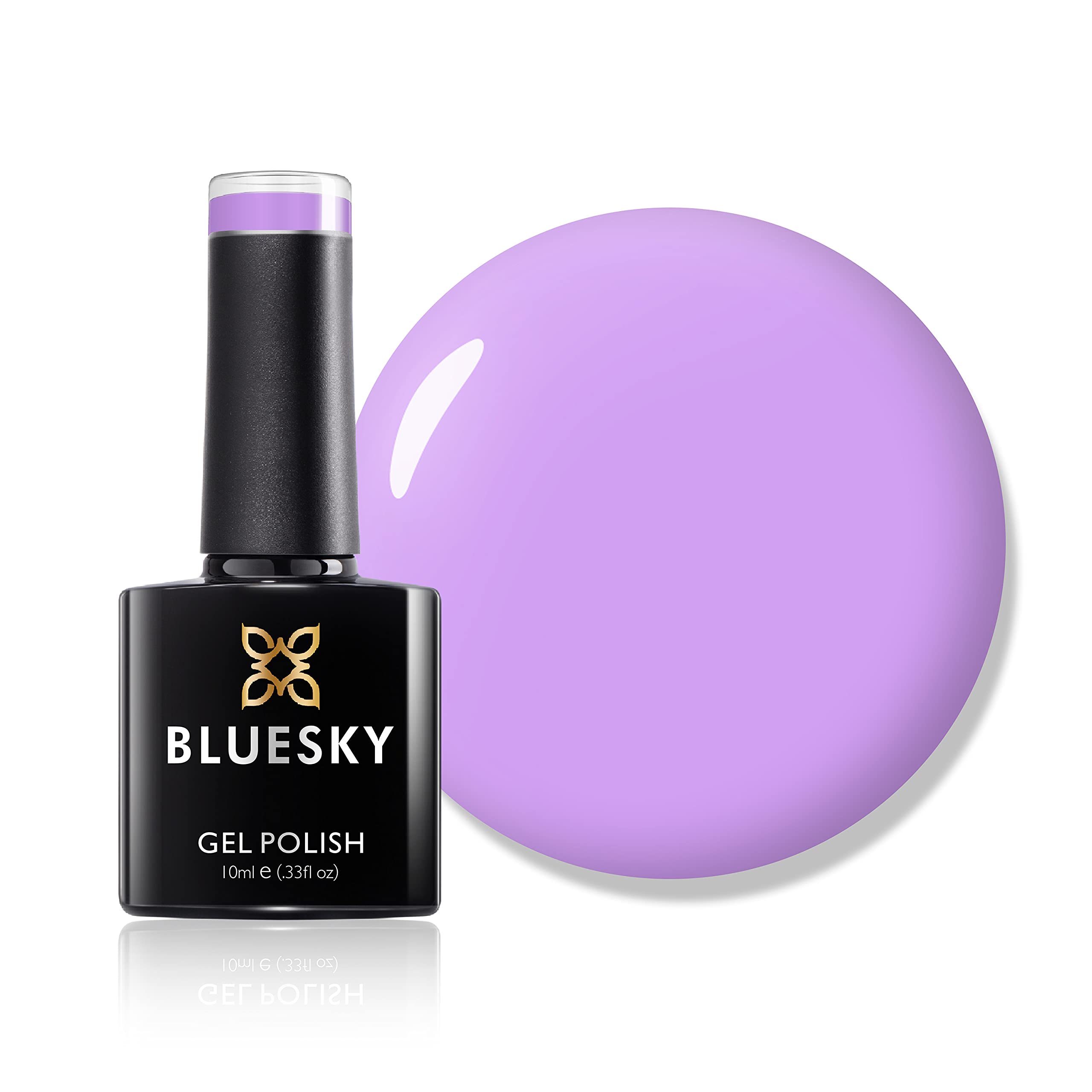 Bluesky Gel Nail Polish, Pastel Purple A070, Bright Pink, Lilac, Long Lasting, Chip Resistant, 10 ml (Requires Drying Under UV LED Lamp)