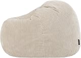 icon Kingston Cord Bean Bag Set of 2 Stone Beige Large 85cm view 5