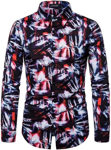 camisas estampadas hombre amazon