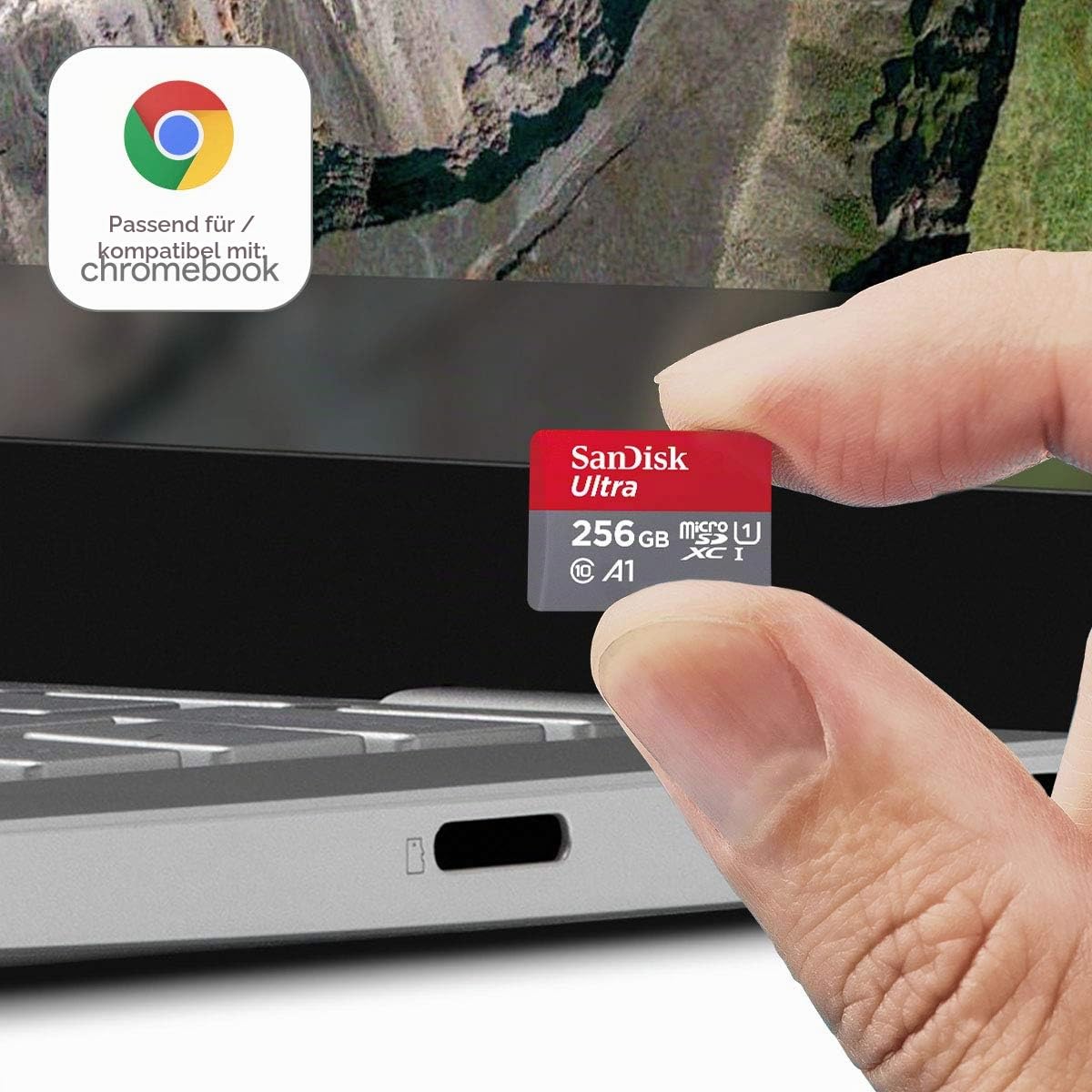 SanDisk Ultra 64 GB microSDXC UHS-I-Karte für Chromebook mit SD-Adapter (Für Smartphones und Tablets, A1, Class 10, U1, Full HD-Videos, bis zu 140 MB/s Lesegeschwindigkeit) 10 Jahre Garantie 6