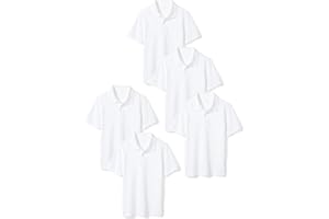 �鶹�� Essentials Boys Uniform Short-Sleeve Pique Polo Shirt