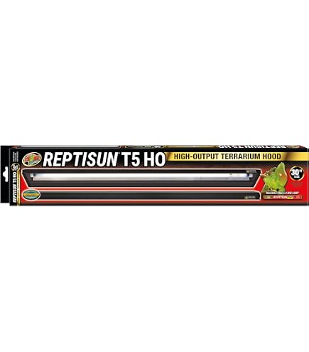 Zoo Med Exaustor de terrário ReptiSun T5 HO com lâmpada de 10 cm