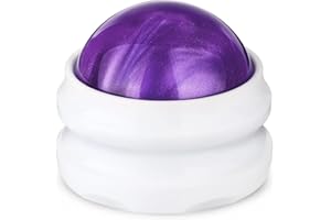 YESMET Massage Roller Ball, Manual Massage Ball for Sore Muscles Pain Relief, Self Massage Therapy and Relax Full Body Tools for Shoulder, Neck, Back, Feet, Deep Tissue, Joint Pain (Purple)