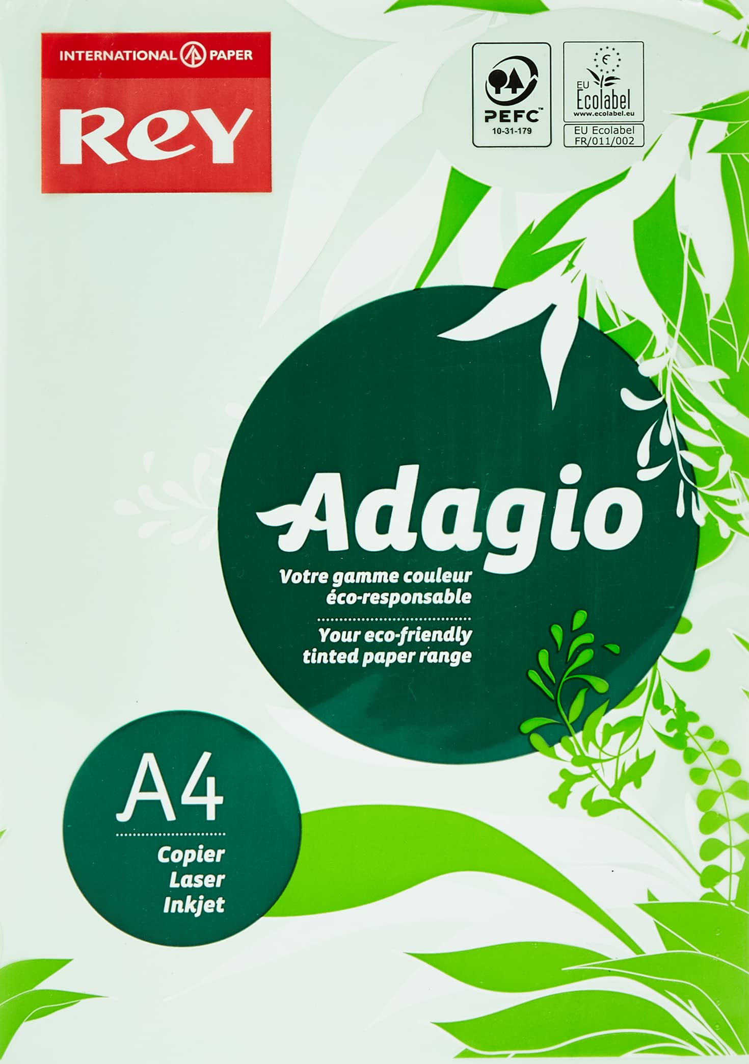 Rey Adagio A4 160gsm Green Card - 1 Ream (250 Sheets)