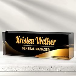 Custom Office Name Plate for Desk - Desk Name Plate