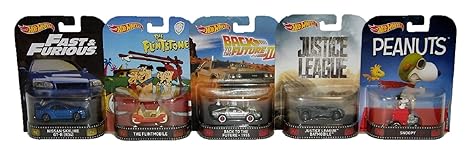 Mattel-Hot Wheels Film und Fernsehen 5-teiliges Fahrzeug-Set für Kinder und Erwachsene