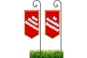 BEAU JARDIN Shepherds Hook 92 inch 2 Pack One Piece Structure No Assembly Required Bird Feeder Pole 3/5 inch Heavy Duty Solid Metal for Outdoor Garden Plants Lanterns Shepards Garden Tall BG1861