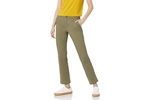 Amazon Essentials womens Slim Fit, Straight leg Stretch Twill Chino Pant