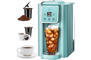 SHARDOR Single Serve Coffee Maker, Hot and Iced Coffee Machine for K Cup Pods & Ground Coffee, 6 to 14 oz Brew Sizes, with 50