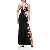 Speechless Womens Sleeveless Embroidered Maxi Party Dress