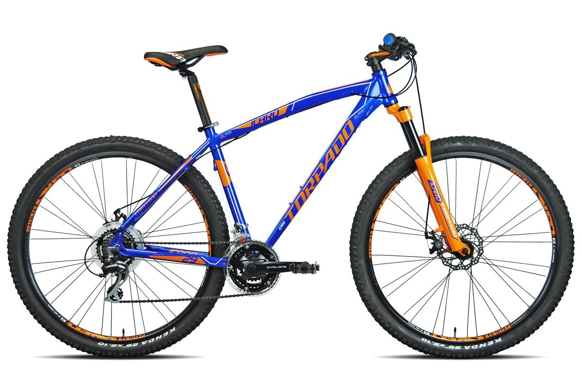 Torpado MTB Icaro 29 Zoll, Alu 3 x 7 V Scheiben Gr. 48 blau/orange, gedämpft Amazon.de Sport