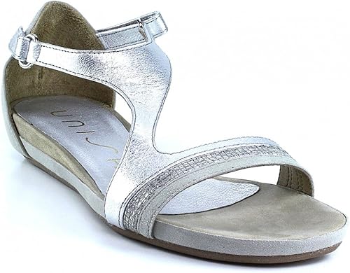 unisa silver rhinestone sandals