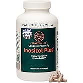 Inositol Plus Supplement for Women | Ovarian Health, Hormone Balance, Fertility, Ovulation | 40:1 Myo-Inositol D-Chiro & 12 Ingredients | Developed by Medical Doctor | 120 Capsules