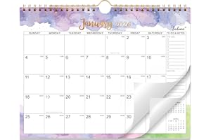 INDEME 2026 Calendar - 2026 Wall Calendar, July 2025 - December 2026, 11" × 8.5", Spiral Twin-Wire Binding, Daily Blocks with Julian Dates, Perfect for Planning and Organizing Your Life