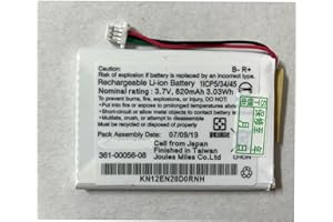 EXMUMCMR 361-00056-08 Battery, Compatible with Garmin Drive 60LM 3.7V 820mAh