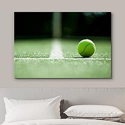 wall26 Canvas Print Wall Art Tennis Ball on Grass